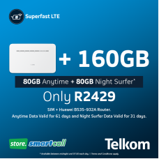 Huawei B535-932A White + 160GB Telkom LTE Data